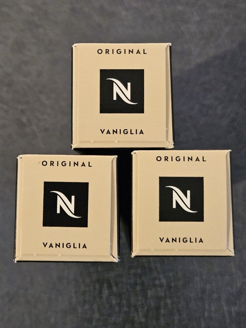 Nespresso Original Vaniglia Beige and Black Coffee Capsules (3 Pack)